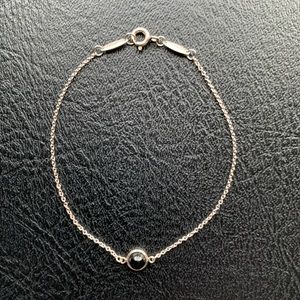 Tiffany & Co Elsa Peretti Silver Onyx Bracelet